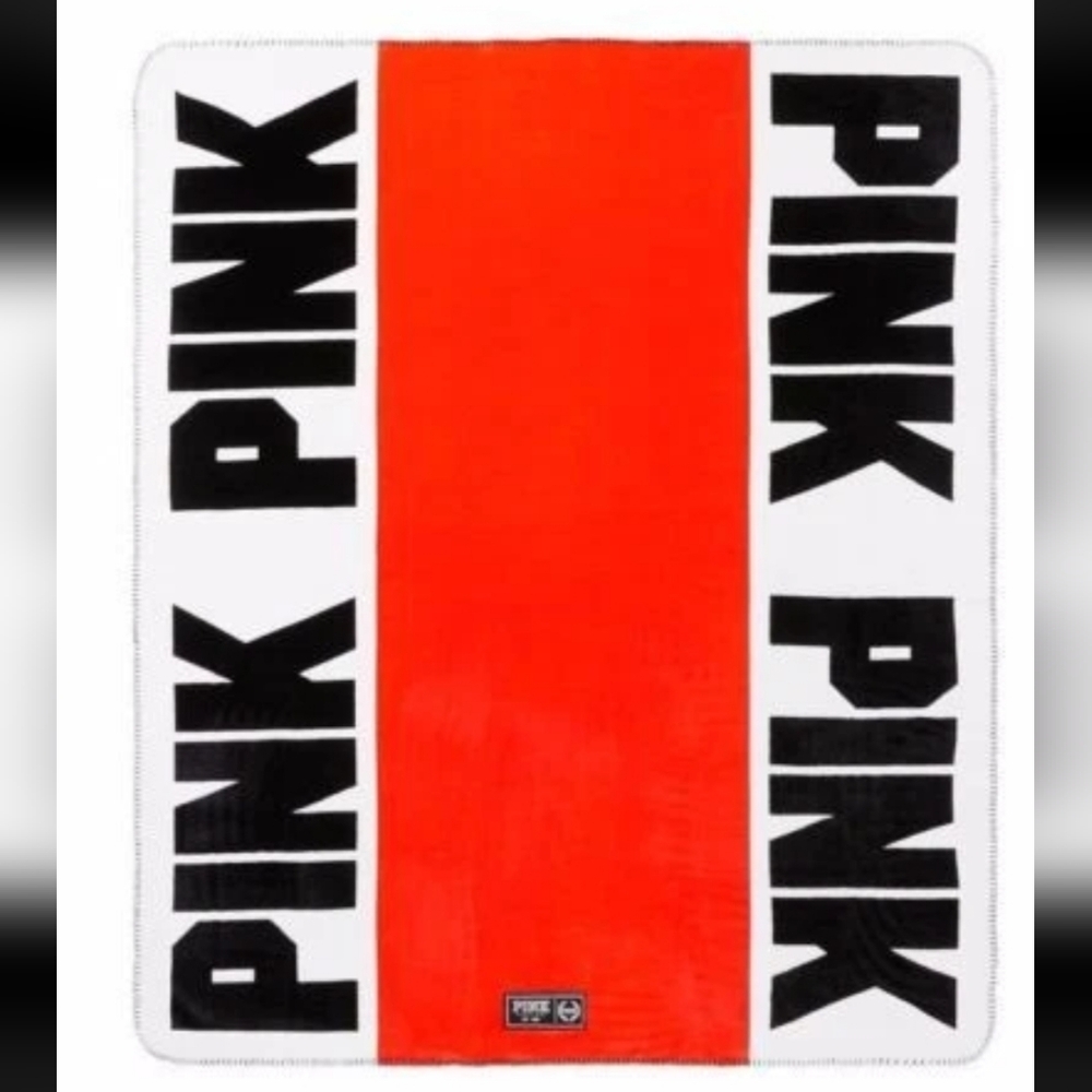 VS PINK Logo Limited Edition Soft Fleece Sherpa Blanket